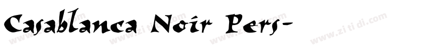 Casablanca Noir Pers字体转换
